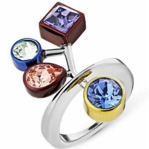 Atelier Swarovski by Peter Pilotto Arbol Cocktail Ring Size 6